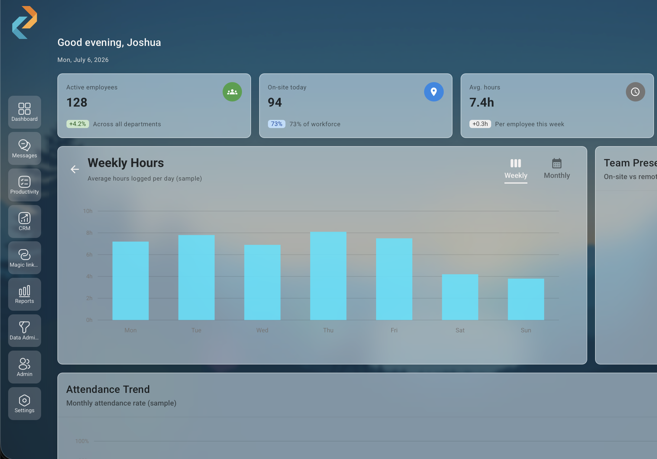 Accleverate Pulse workforce and analytics dashboard